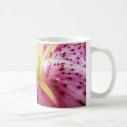 Stargazer Lily Bright Magenta Floral Koffiemok (Rechts)