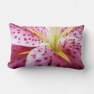 Stargazer Lily Bright Magenta Floral Kussen