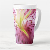Stargazer Lily Bright Magenta Floral Latte Mok (Rechterhoek)