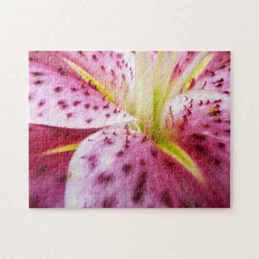 Stargazer Lily Bright Magenta Floral Legpuzzel (Horizontaal)