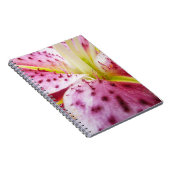 Stargazer Lily Bright Magenta Floral Notitieboek (Rechterzijde)