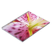 Stargazer Lily Bright Magenta Floral Notitieboek (Linkerzijde)