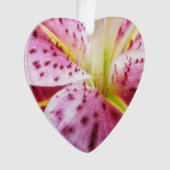 Stargazer Lily Bright Magenta Floral Ornament (voorkant)