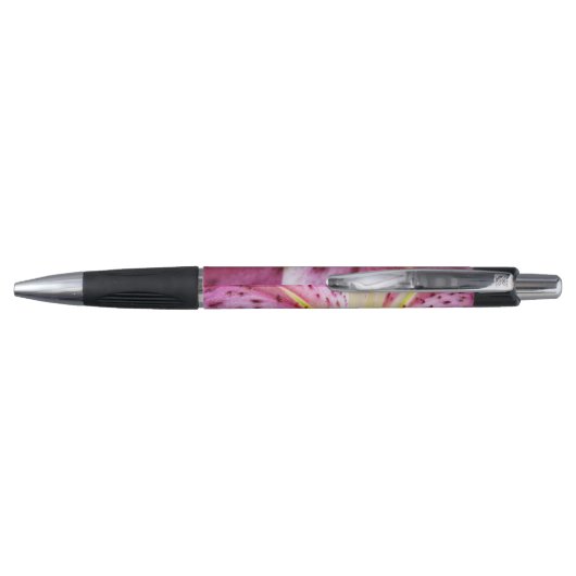 Stargazer Lily Bright Magenta Floral Pen (Achterkant)