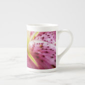 Stargazer Lily Bright Magenta Floral Porselein Kop (Rechts)