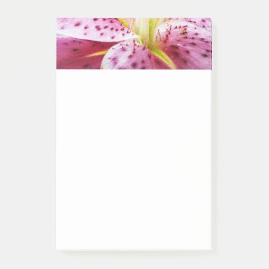 Stargazer Lily Bright Magenta Floral Post-it® Notes (Voorkant)