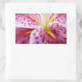 Stargazer Lily Bright Magenta Floral Rechthoekige Sticker (Tas)