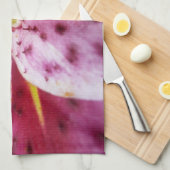 Stargazer Lily Bright Magenta Floral Theedoek (Quarter Fold)
