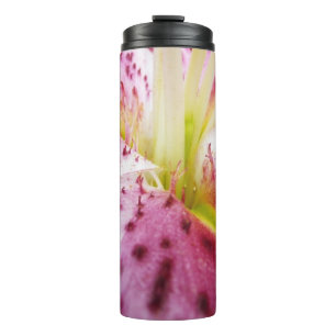 Stargazer Lily Bright Magenta Floral Thermosbeker