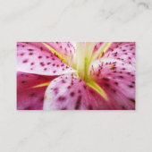 Stargazer Lily Bright Magenta Floral Visitekaartje (Achterkant)