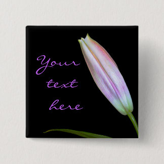 Stargazer Lily Bud Vierkante Button 5,1 Cm