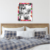 Stargazer Lily Canvas Afdruk (Insitu (Slaapkamer))