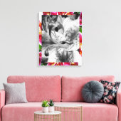 Stargazer Lily Canvas Afdruk (Insitu (Woonkamer))