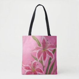 Stargazer Lily Canvas tas