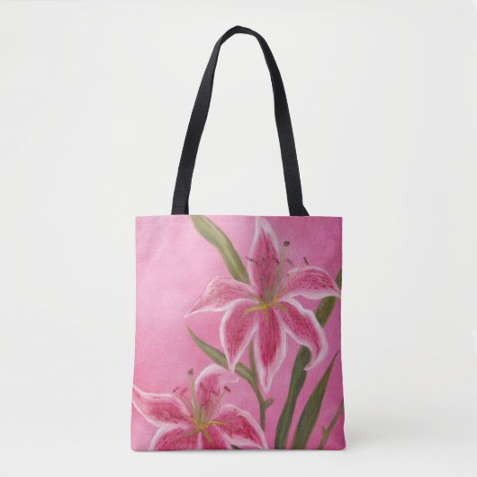 Stargazer Lily Canvas tas (Voorkant)
