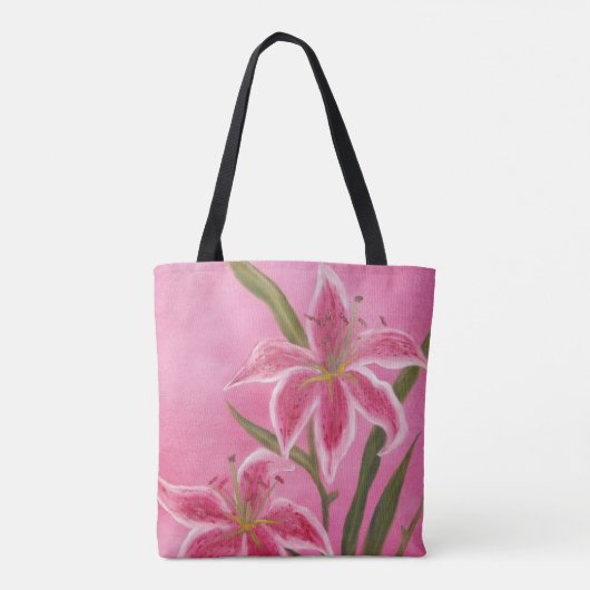Stargazer Lily Canvas tas (Achterkant)