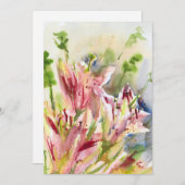 Stargazer Lily card Feestdagenkaart (Voorkant / Achterkant)