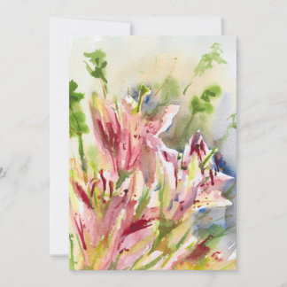Stargazer Lily card Feestdagenkaart