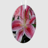 Stargazer Lily Circle Ornament (voorkant)
