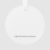 Stargazer Lily Circle Ornament (achterkant)