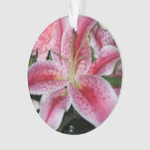 Stargazer Lily Circle Ornament (voorkant)
