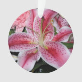 Stargazer Lily Circle Ornament (voorkant)