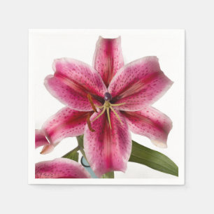 Stargazer Lily Cocktail Napkin Servet