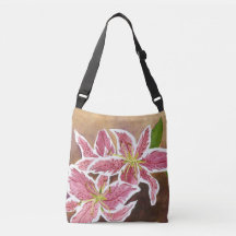 Stargazer Lily Cross Body Bag