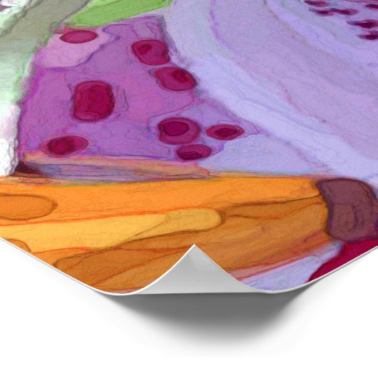 Stargazer Lily Digital Painting Poster (Hoek)