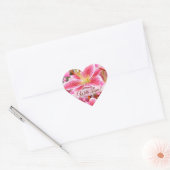 "Stargazer" Lily en hart van liefde Sticker (Envelop)