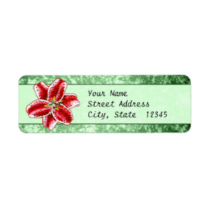 Stargazer Lily Etiket