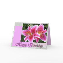 Stargazer Lily Floral Birthday