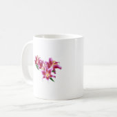 Stargazer Lily Heart Koffiemok (Voorkant links)