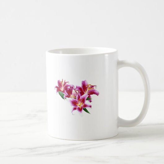 Stargazer Lily Heart Koffiemok (Rechts)