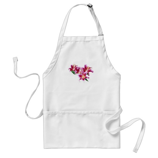 Stargazer Lily Heart Standaard Schort (Voorkant)