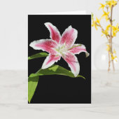 Stargazer Lily Kaart (Gele Bloem)
