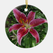 Stargazer Lily Keramisch Ornament (Voorkant)