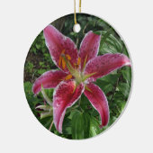 Stargazer Lily Keramisch Ornament (Links)