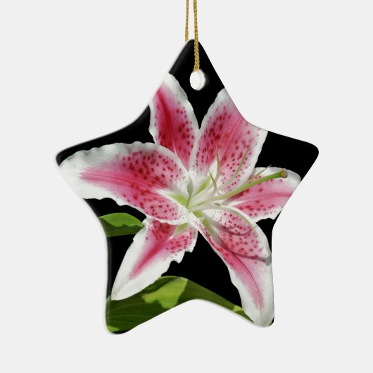 Stargazer Lily Keramisch Ornament (Rechts)