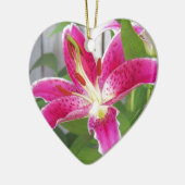 Stargazer Lily Keramisch Ornament (Links)