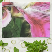 Stargazer Lily Painting Floral Theedoek (Gevouwen)