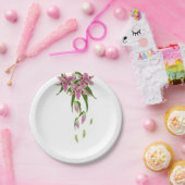 Stargazer Lily Papieren Feestborden Bordje (Feest)