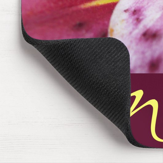 Stargazer Lily Personalized Mousepad Muismat (Hoek)