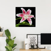 Stargazer Lily Poster (Thuiskantoor)