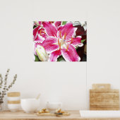 Stargazer Lily Print (Keuken)