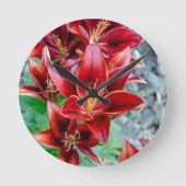 Stargazer Lily Ronde Klok (Voorkant)