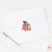 Stargazer Lily Ronde Sticker (Envelop)