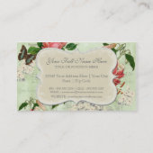 Stargazer Lily Roos Butterfly in Hydrangea Visitekaartje (Achterkant)