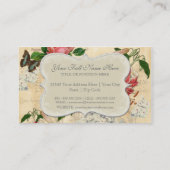 Stargazer Lily Roos Butterfly in Hydrangea Visitekaartje (Achterkant)