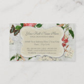 Stargazer Lily Roos Butterfly in Hydrangea Visitekaartje (Achterkant)